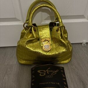 Sharif 1827 Metallic Gold Bag